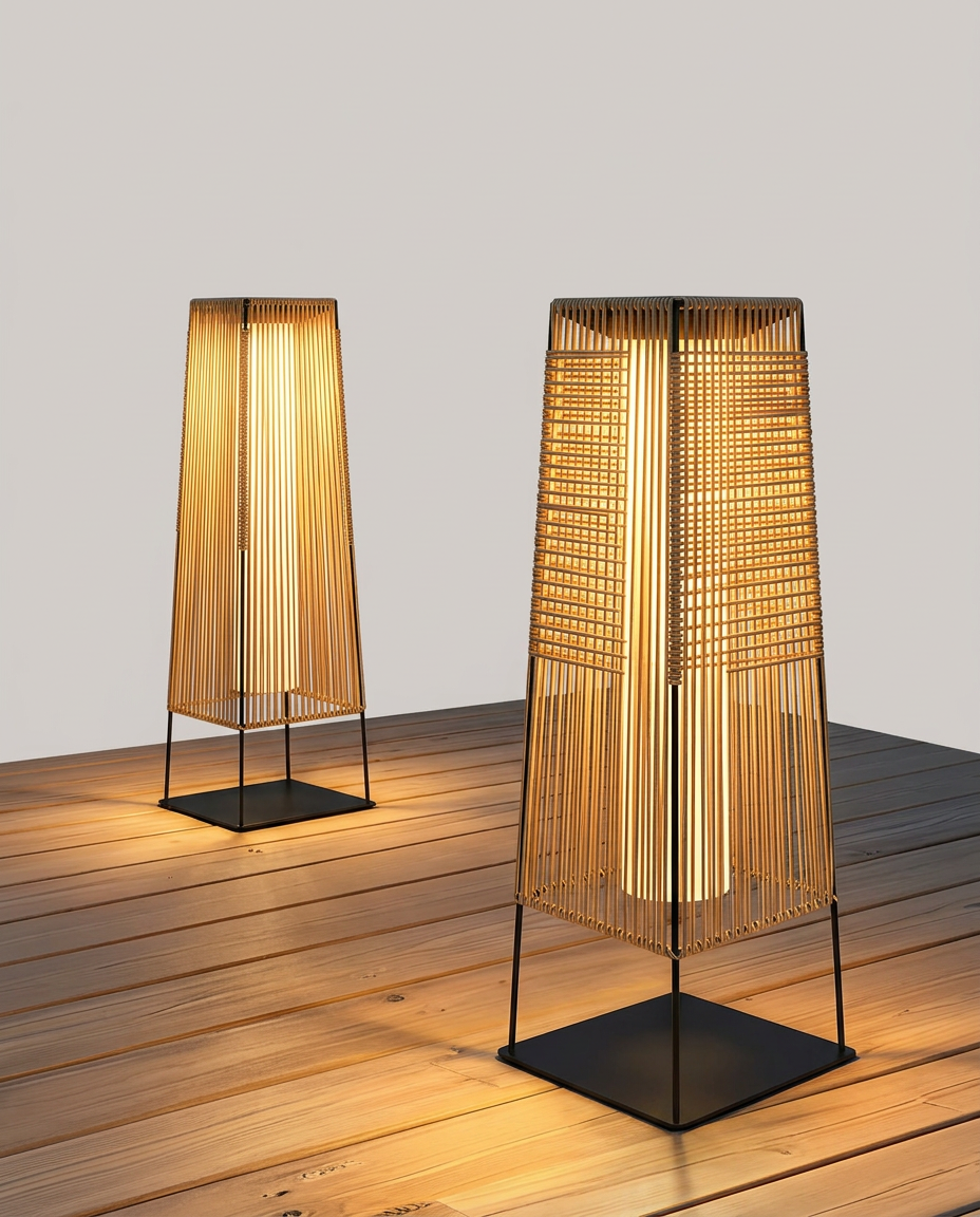 Handcrafted Rattan Lamp